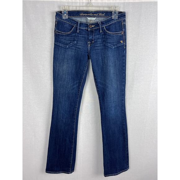 Vintage Abercrombie and Fitch Y2K Low Rise Boot Cut Denim Retro Preppy Trendy - Picture 1 of 6